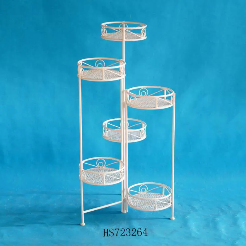 Високий металевий горщик для квітів